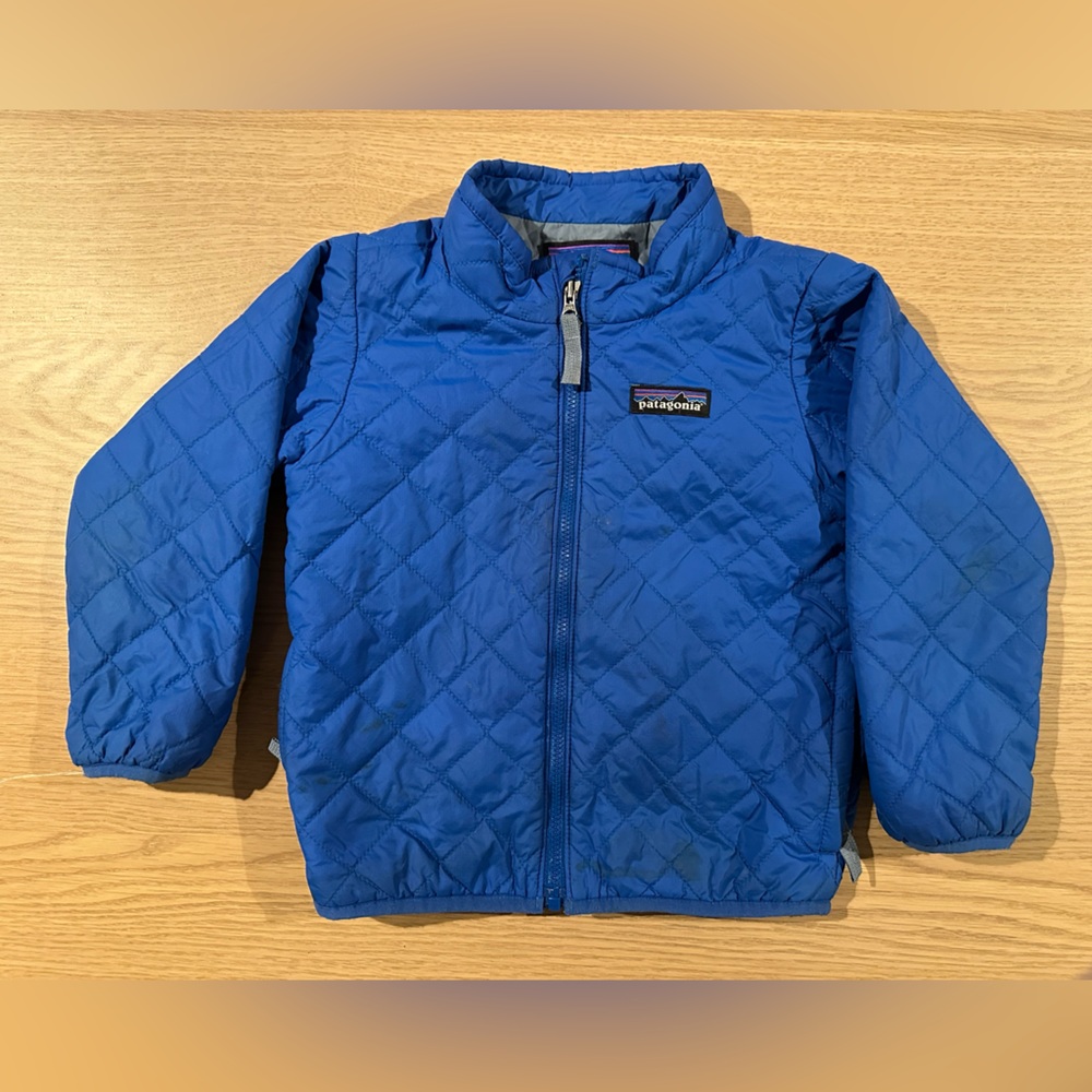 Patagonia Kids Royal Blue Quilted Puffer Jacket